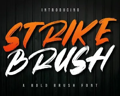 Strike Brush font