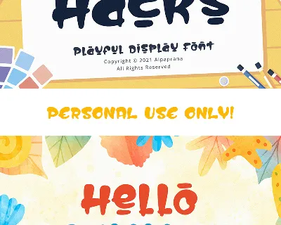 Life Hacks Display font