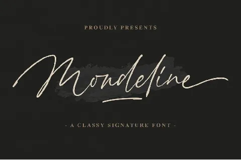 Mondeline font