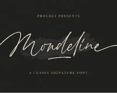 Mondeline font