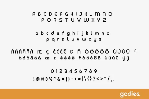 Gadies font