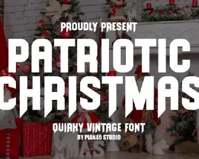 Patriotic Christmas font