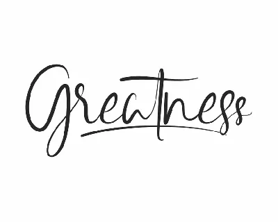 Greatness Demo font