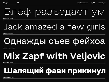 Steppe Family font