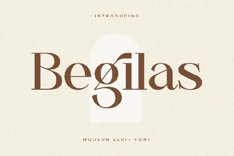 Begilas font