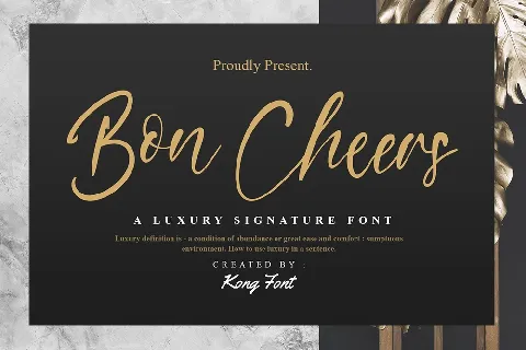 Bon Cheers font