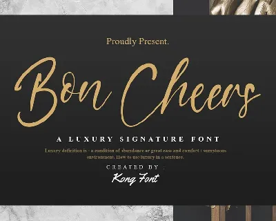 Bon Cheers font