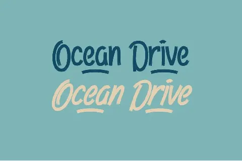Ocean Drive font