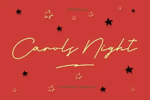 Carols Night Handwritten font