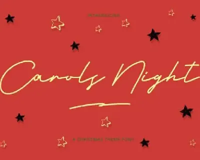 Carols Night Handwritten font