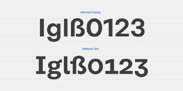 Rational font