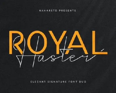 Royal Haster Duo font