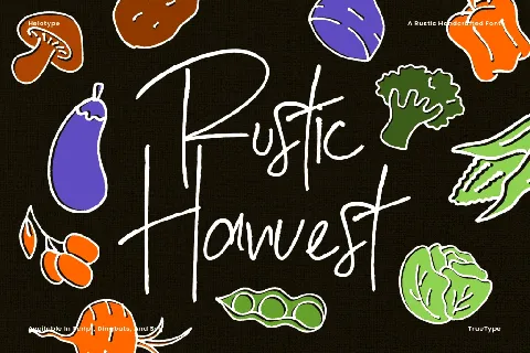 Rustic Harvest - Personal Use font