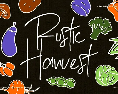 Rustic Harvest - Personal Use font