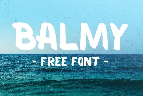 Balmy Brush Free font