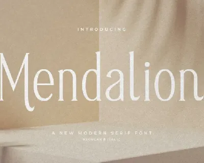 Mendalion Typeface font