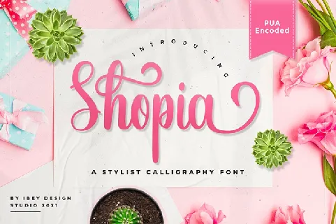 Shopia font