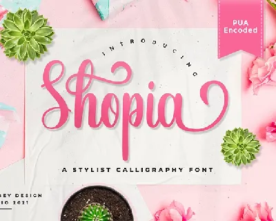 Shopia font