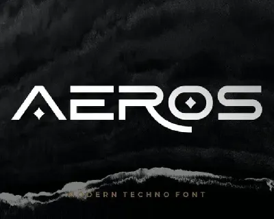 Aeros Display font