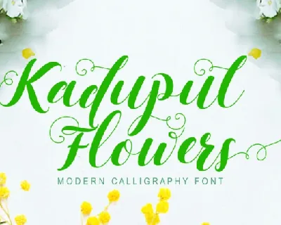 Kadupul Flowes font