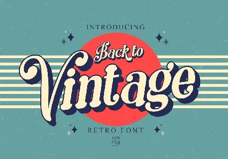 Back to Vintage font