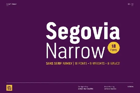 Segovia Narrow font