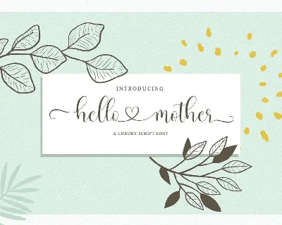 Hello Mother font