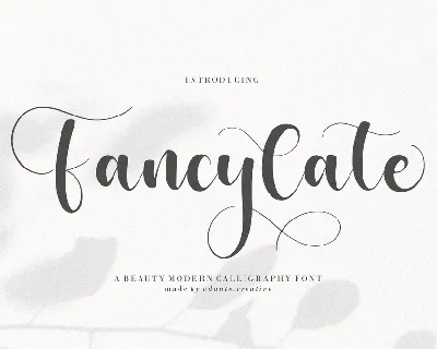 Fancylate font