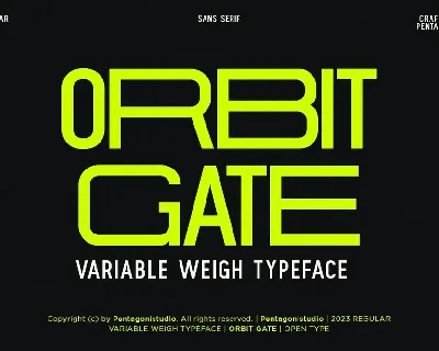 Orbit Gate font