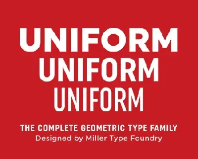 Uniform Pro Family font