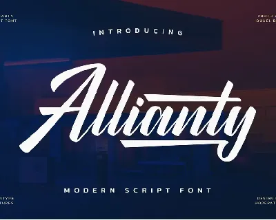 Allianty font