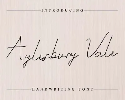 Aylesbury Vale font