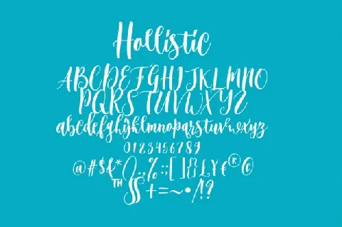 Hollistic font
