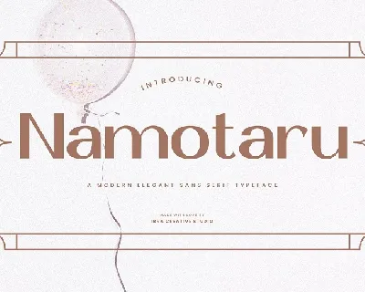 Namotaru font