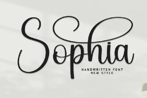 Sophia Calligraphy font