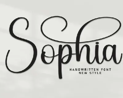 Sophia Calligraphy font