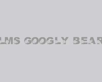 LMS Googly Bear font