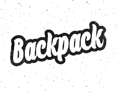 Backpack font