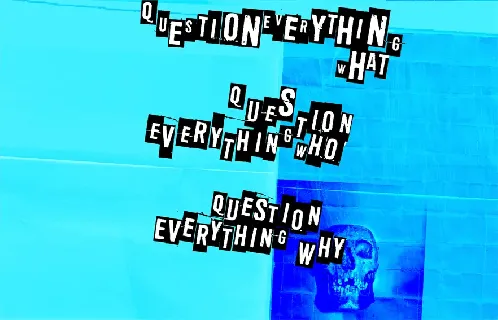 Question Everything font