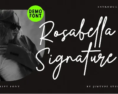 Rosabella Signature font