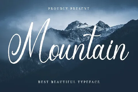 Mountain Calligraphy Typeface font