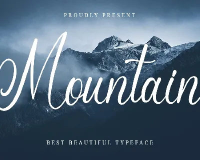 Mountain Calligraphy Typeface font