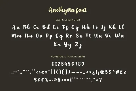 Anethysta font