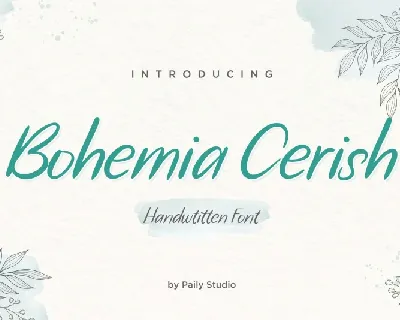 Bohemia Cerish font