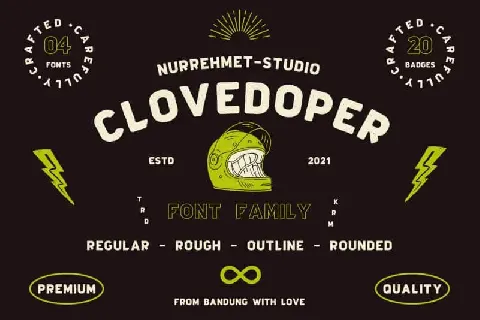 Clovedoper Display font