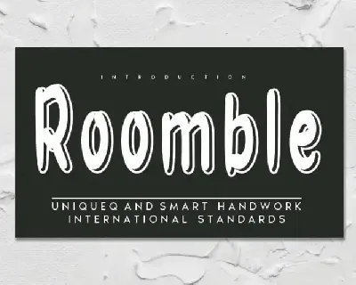 Roomble Display font