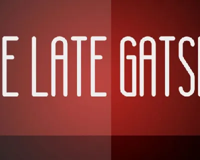 The Late Gatsby font