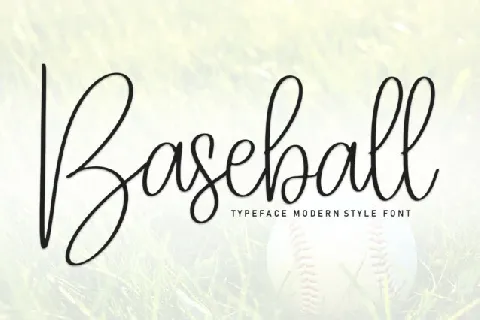 Baseball Handwritten font