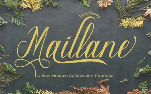 Maillane Calligraphy font