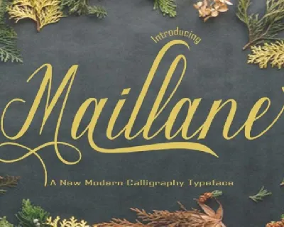 Maillane Calligraphy font